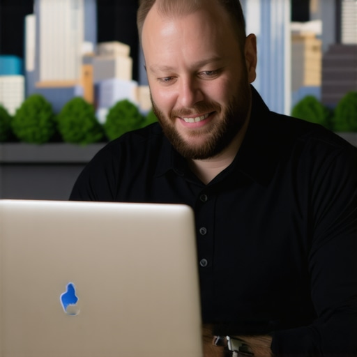 Boise Local Business Owner Optimizing Google Profile Business owner optimizing Google My Business profile with Boise landmarks