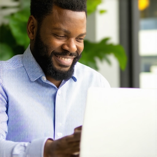 Boise small business owner working on Google My Business optimization