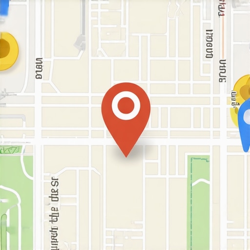 Illustration of Boise city map with icons representing local SEO tactics for Google Maps ranking.