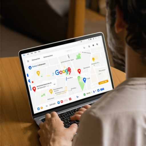 Boise business owner analyzing local SEO performance on a laptop.