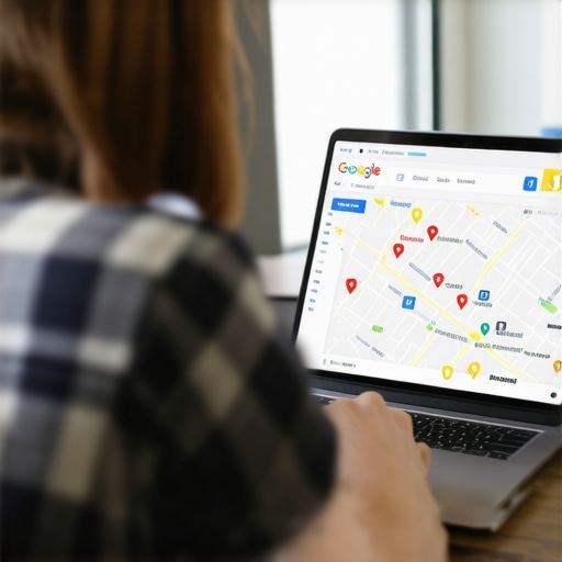 Boise business owner working on local SEO strategy with Google Maps