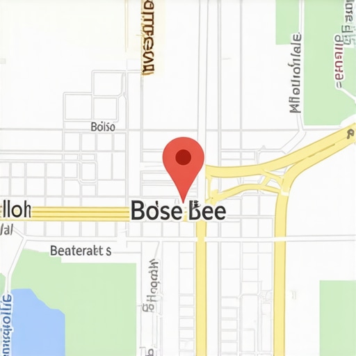 Map highlighting Boise, Idaho, with markers for business locations