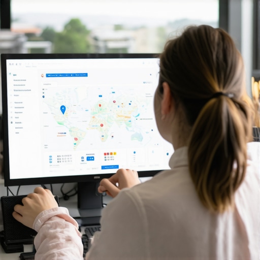 Person reviewing local SEO analytics for Boise on a computer