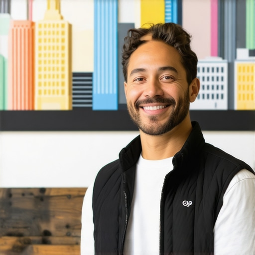 Business owner optimizing Boise GMB profile with landmark background